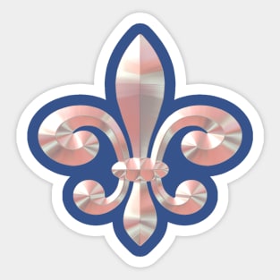 Fleur De Lis Mardi Gras New Orleans Style Sticker